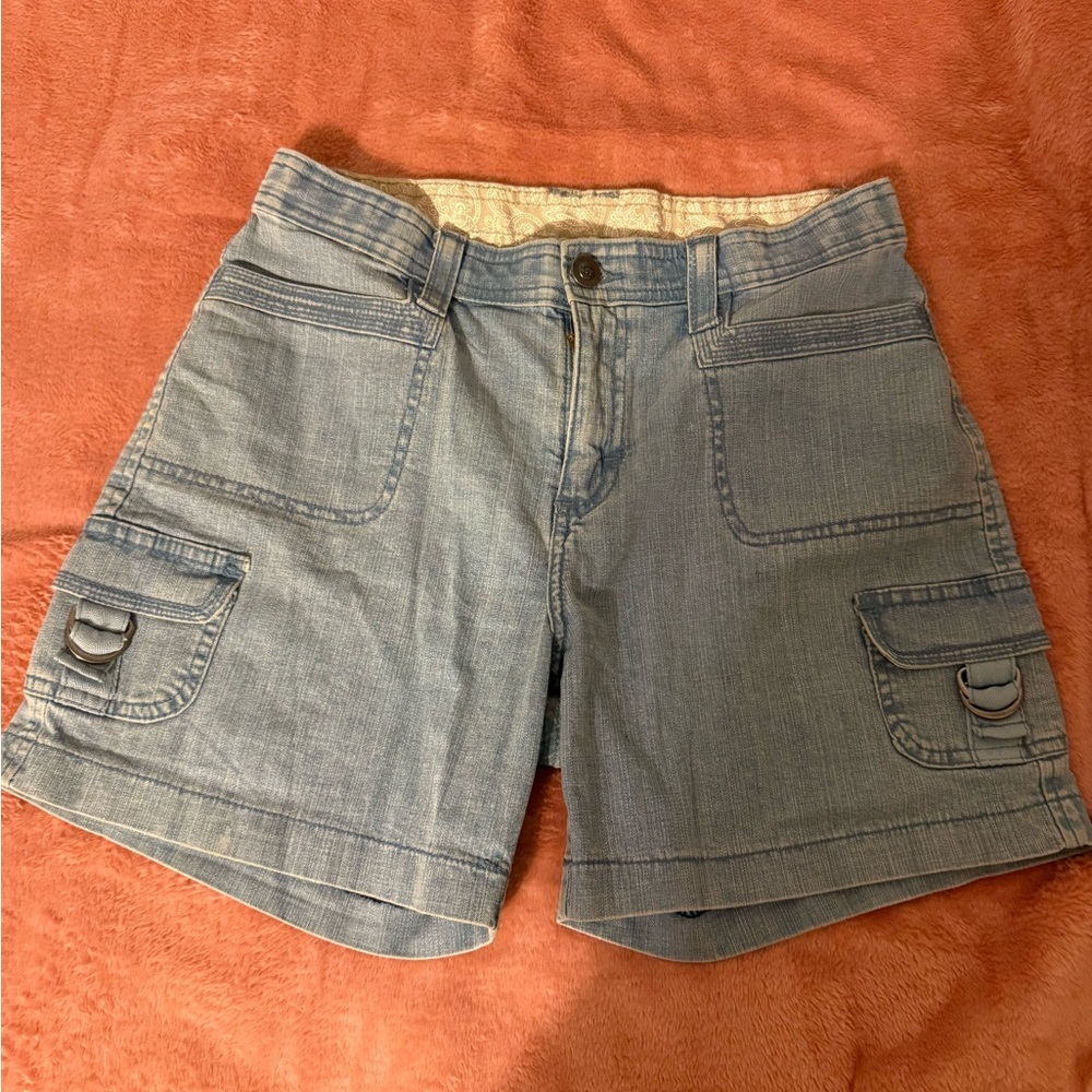 Blue Denim Women's Cargo Shorts